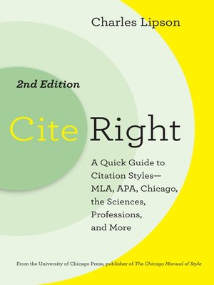 cover image of Cite Right